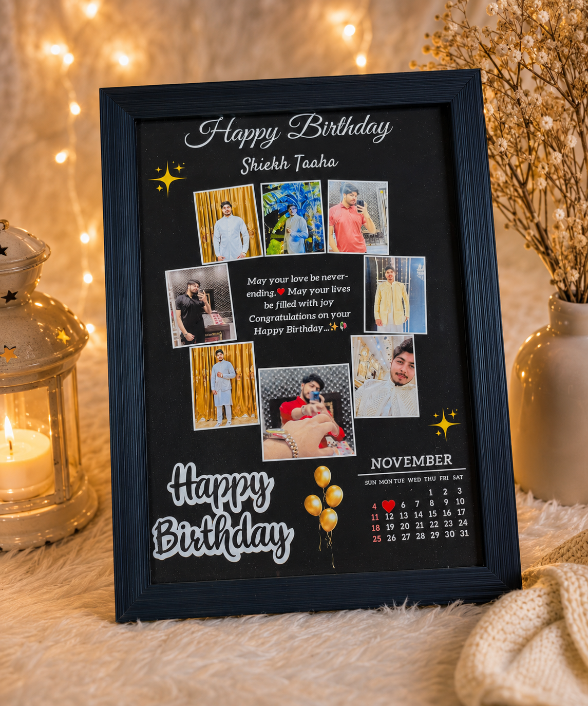 Birthday Photo Frame — personalized gift by Ayat Gift Center