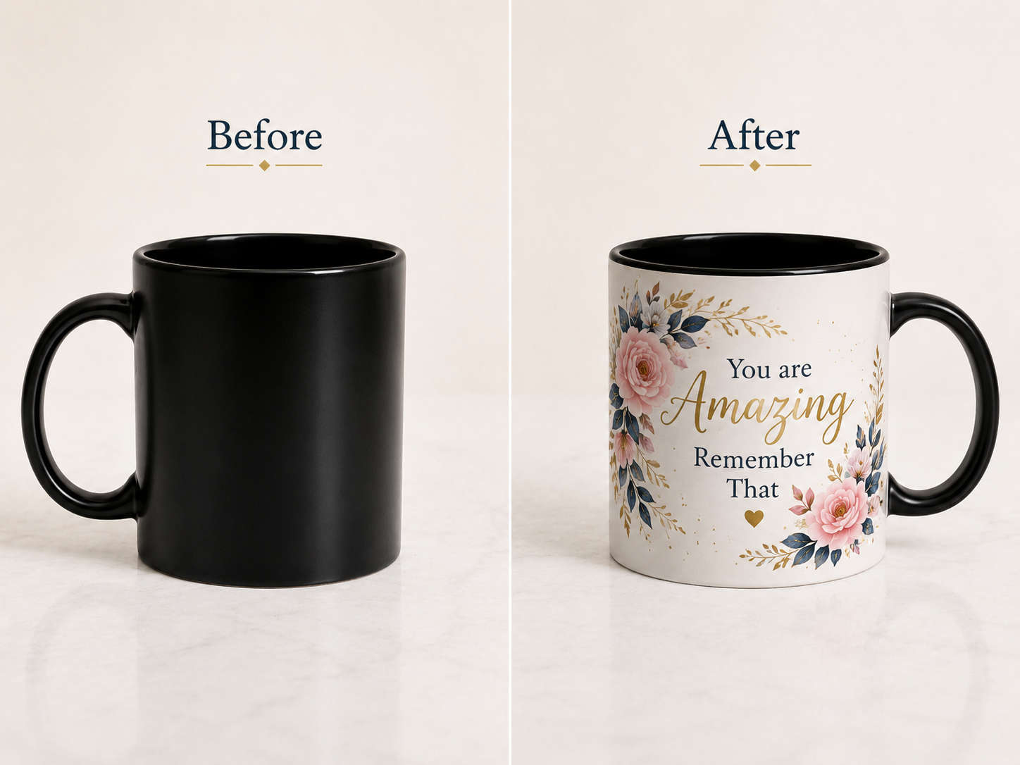 Simple Cup — Customized Mug — personalized gift by Ayat Gift Center